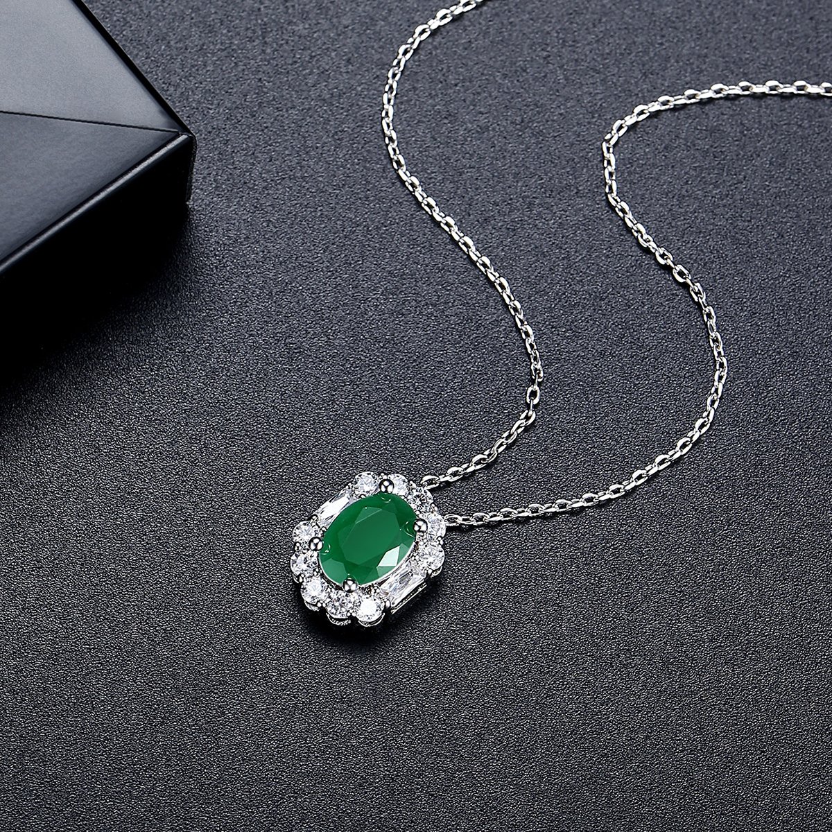 WS293- Silver Pendant and Earring Set for women — image 4