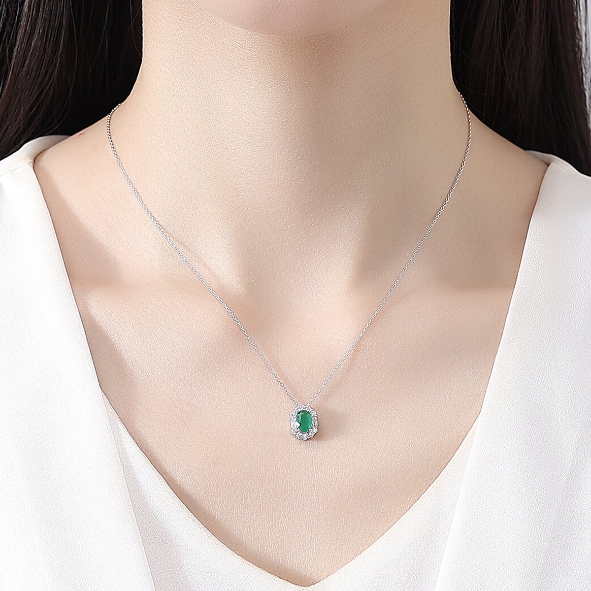 WS293- Silver Pendant and Earring Set for women — image 9
