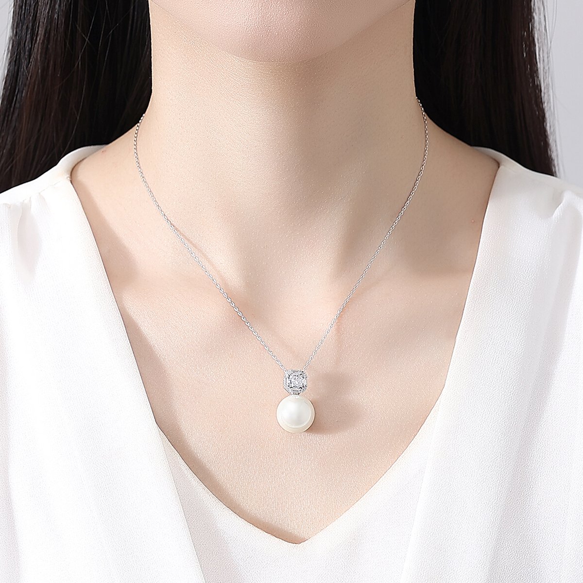 WS294- Silver Pendant and Earring Set for women — image 7