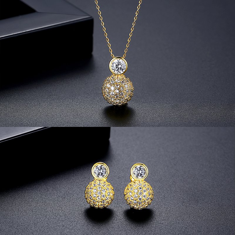 WS298 - Silver Pendant and Earring Set for Women — image 3