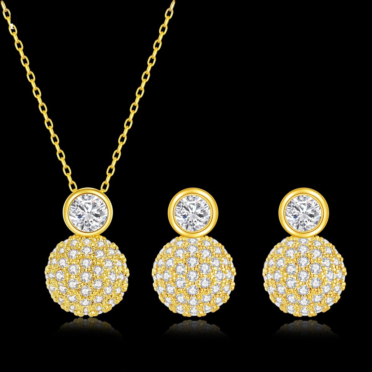 WS298 - Silver Pendant and Earring Set for Women — image 4