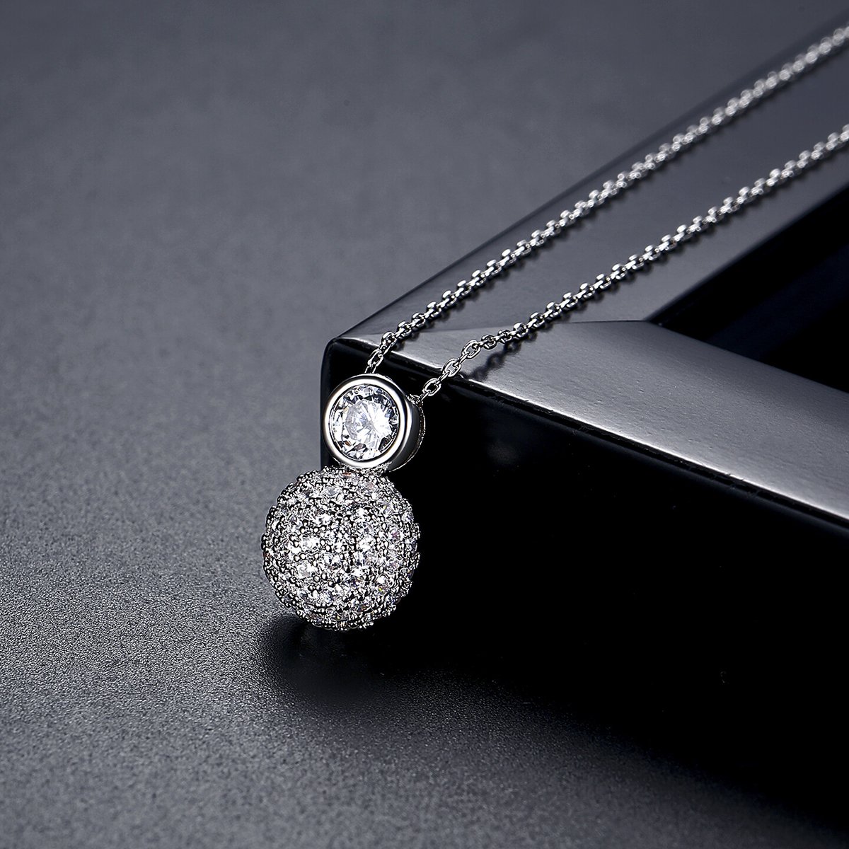 WS298 - Silver Pendant and Earring Set for Women — image 8